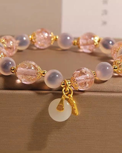 Natural Heart Agate Bracelet For Women