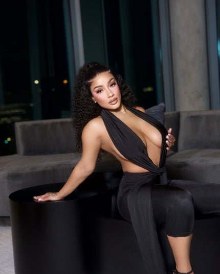 Sexy Halter Blackless Jumpsuit
