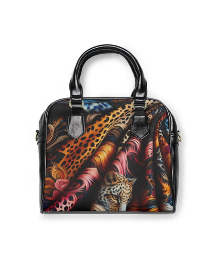 Vibrant Leopard Print Shoulder Handbag - Trendy Tote for Fashion Lovers