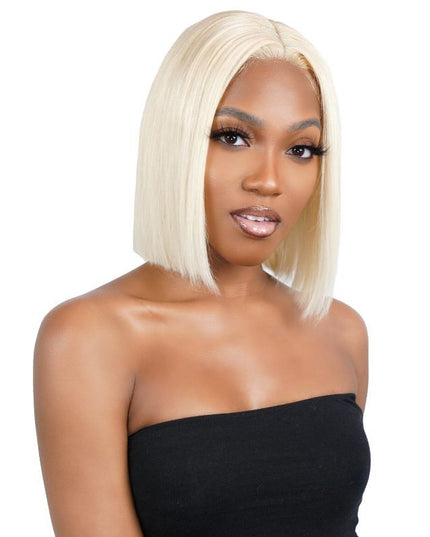Blonde Straight 13x4 Transparent Lace 100% Human Hair Bob Wig