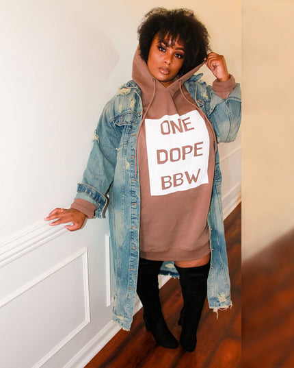 Women Plus Size Hoodie Dress