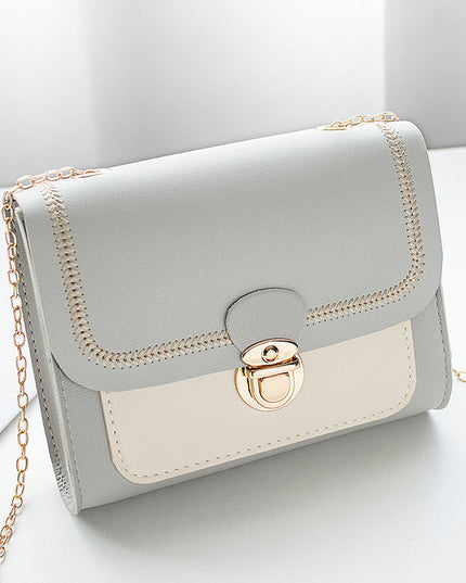 One ShoulderFashion Lock Chain Diagonal Bag