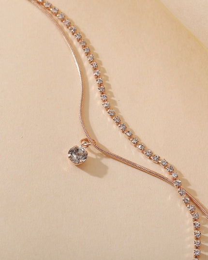 Bohemian Beads Anklets for Women Boho Cubic Zirconia Anklet Ankle Bracelet on Leg Anklet Jewellery