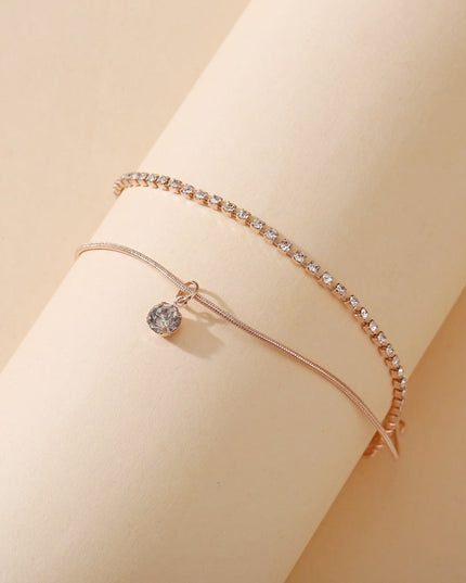 Bohemian Beads Anklets for Women Boho Cubic Zirconia Anklet Ankle Bracelet on Leg Anklet Jewellery