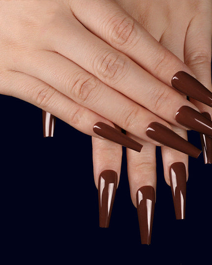 A variety of colors to choose from Nail Art Long Coffin Fake Nails Ballet Nail Patch Wearing Nail Bag