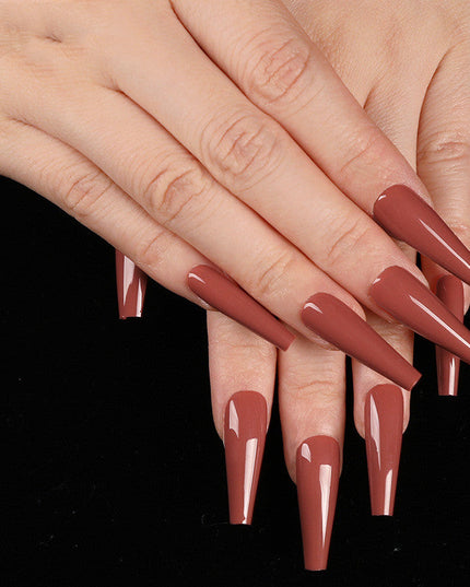 A variety of colors to choose from Nail Art Long Coffin Fake Nails Ballet Nail Patch Wearing Nail Bag