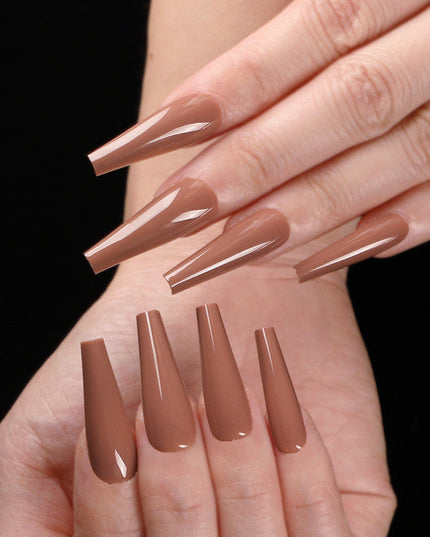 A variety of colors to choose from Nail Art Long Coffin Fake Nails Ballet Nail Patch Wearing Nail Bag