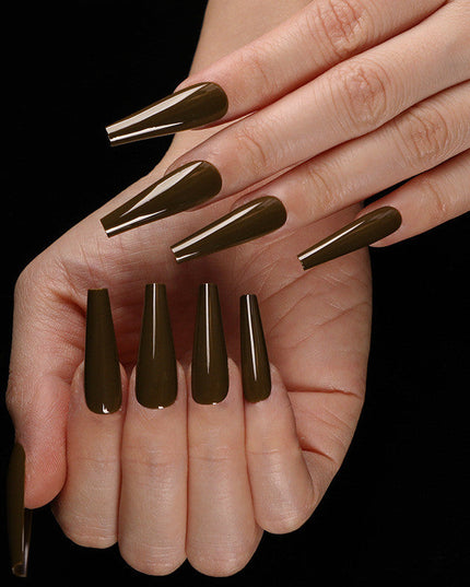 A variety of colors to choose from Nail Art Long Coffin Fake Nails Ballet Nail Patch Wearing Nail Bag