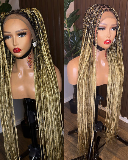 613/27 knotless braided wig mix