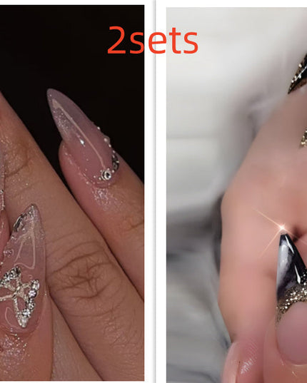 Butterfly Nail Sticker Hot Girl Cat Eye Diamond Wearing Armor