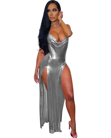 Halter Neck Irregular Dress for Women