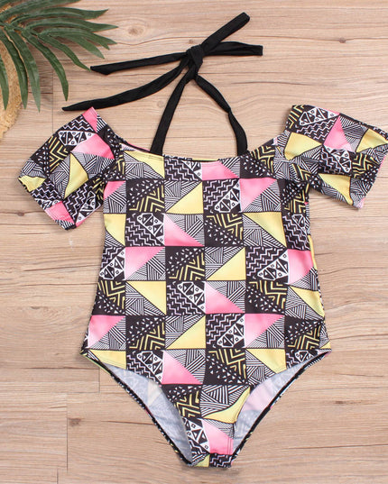 Geometric bikini ladies plus size