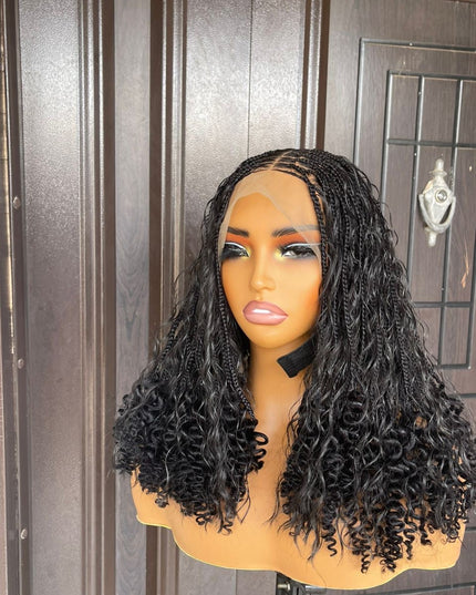 Short boho human hair curls