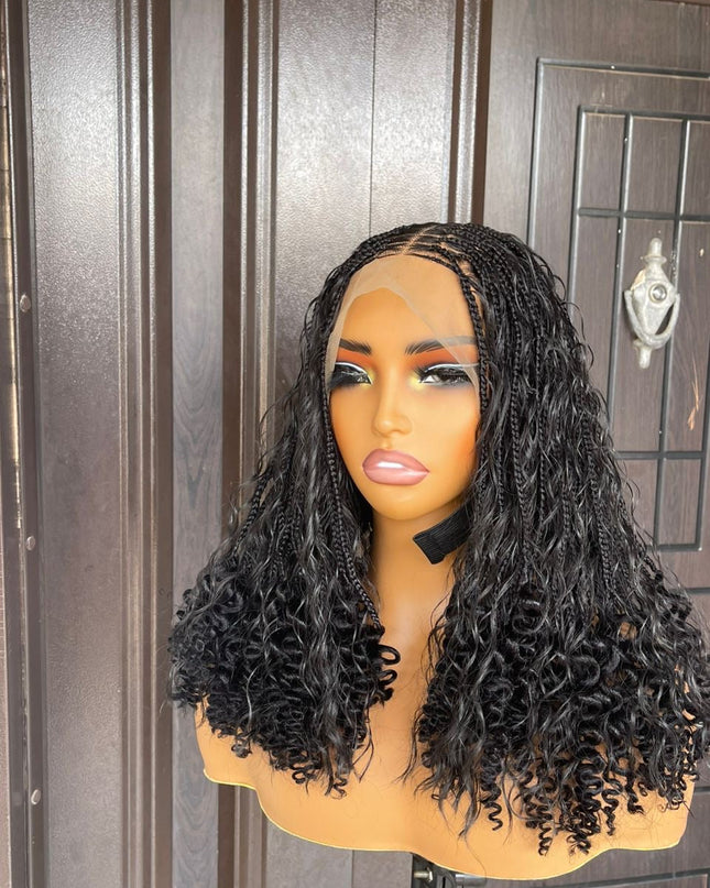 Short boho human hair curls