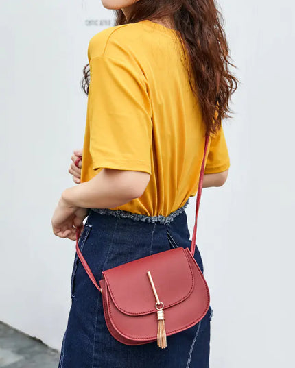 Fringe Crossbody Phone Bag and Round Purse
