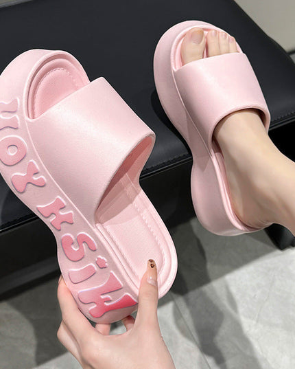 Non-slipHeight-increasing Thick-soled Slippers For Women See size chart under “more details”