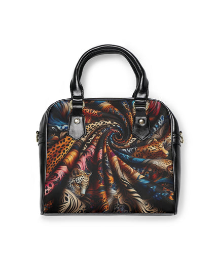 Vibrant Leopard Print Shoulder Handbag - Trendy Tote for Fashion Lovers