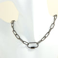 Design Screw Buckle Oval Pendant Necklace For Men