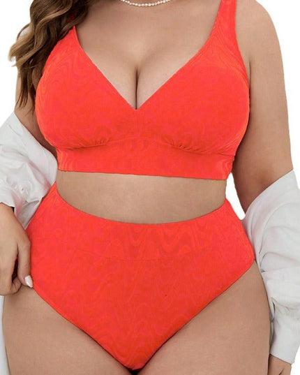 Women's Halter Strap Plus Size Split Bikini