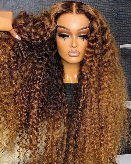 Curly Loose Deep Wave Lace Forehead Wig 13x4