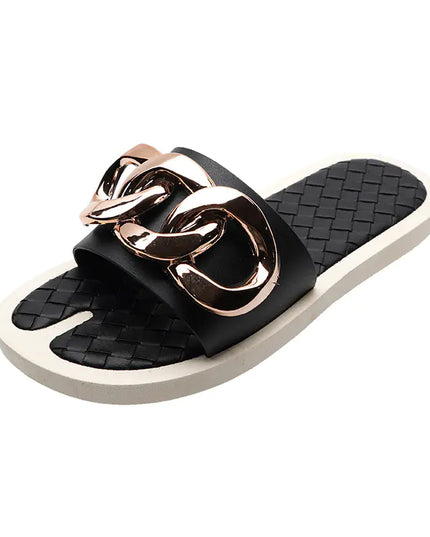 Fashion Metal Beach Sandals and Slippers