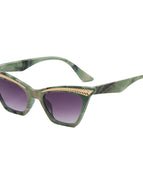 Green Printed Frame Double Tea