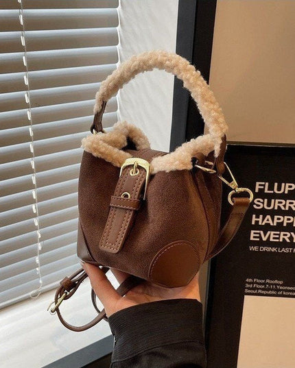 Crossbody Bags Women Shoulder Bag Casual Retro Plush Bag Versatile Plush Designer Bags Purse And Handbags Female Bags
