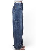 Barrel Baggy Jeans with Draw String