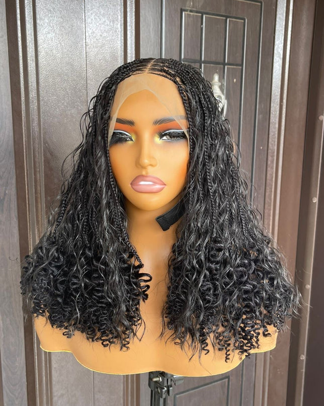 Short boho human hair curls