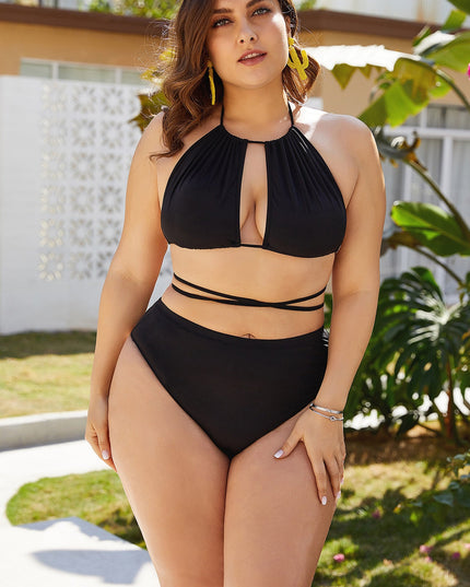 New Black Sexy Bikini High Waist Slim Body Covering Belly Sexy Bikini
