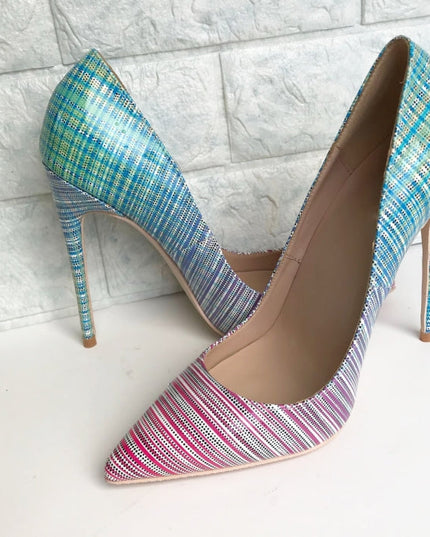 Ladies colorful gradient heels See size chart under “more details”