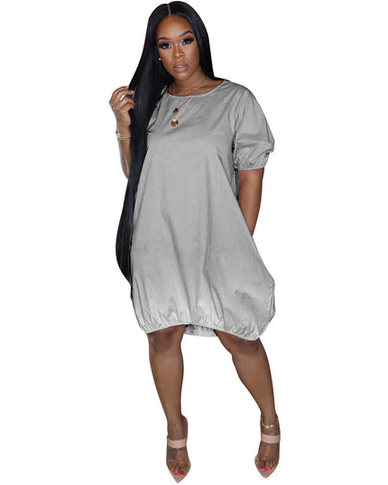 Plus Size Women's Gradient Dress