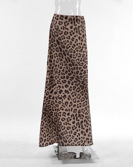 Leopard Print Mermaid Skirt