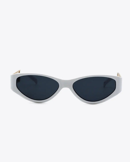 Chain Detail Cat Eye Sunglasses – UV400 Fashion Shades
