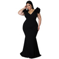 European And American Fashion Plus Size Women Backless Dress