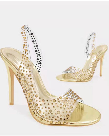 Plus Size Fish Mouth Stiletto Fashion Pointed Toe Women's Sandals See size chart under “more details”