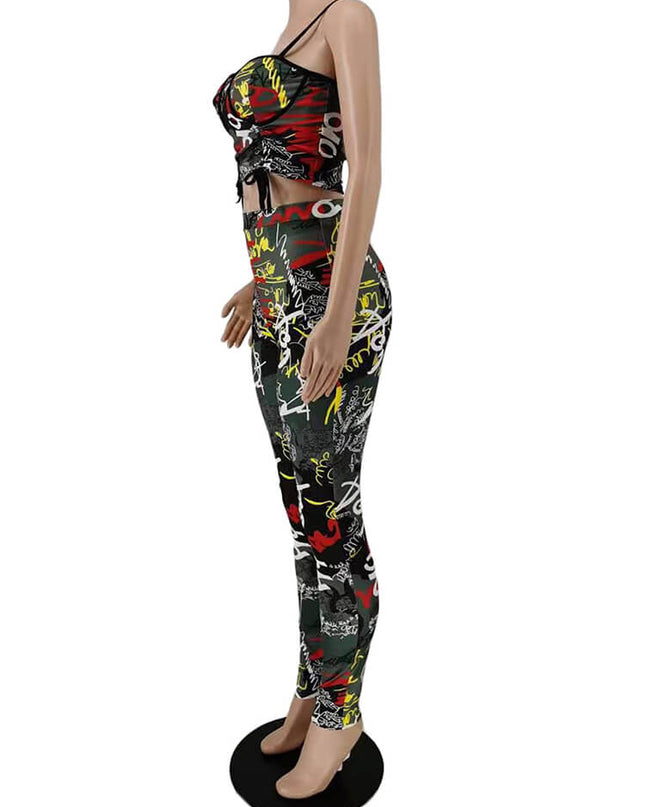 Black Mesh Graffiti  Print Set