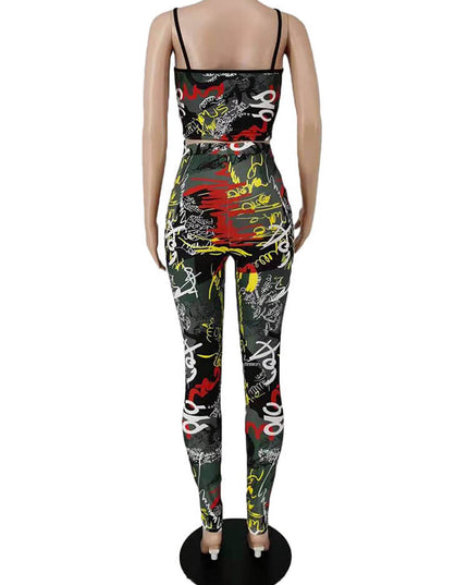 Black Mesh Graffiti  Print Set