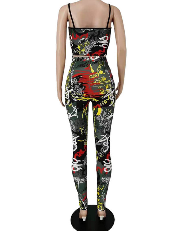 Black Mesh Graffiti  Print Set