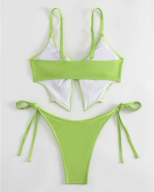 Butterfly Print Sexy Open Back Fashion Bikini  | ZAKAPOP