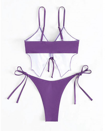 Butterfly Print Sexy Open Back Fashion Bikini  | ZAKAPOP