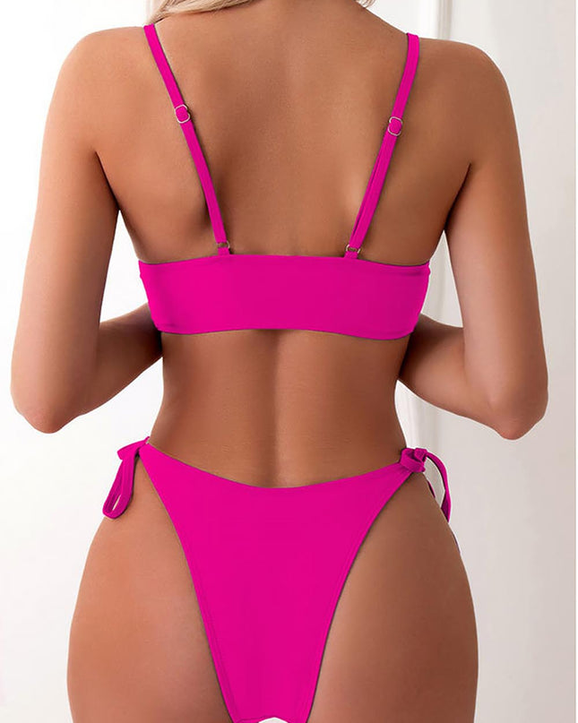 Butterfly Print Sexy Open Back Fashion Bikini  | ZAKAPOP