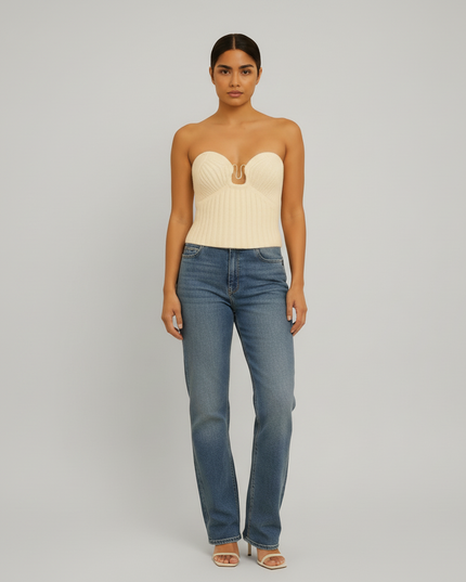 Sleek Knit Tube Top