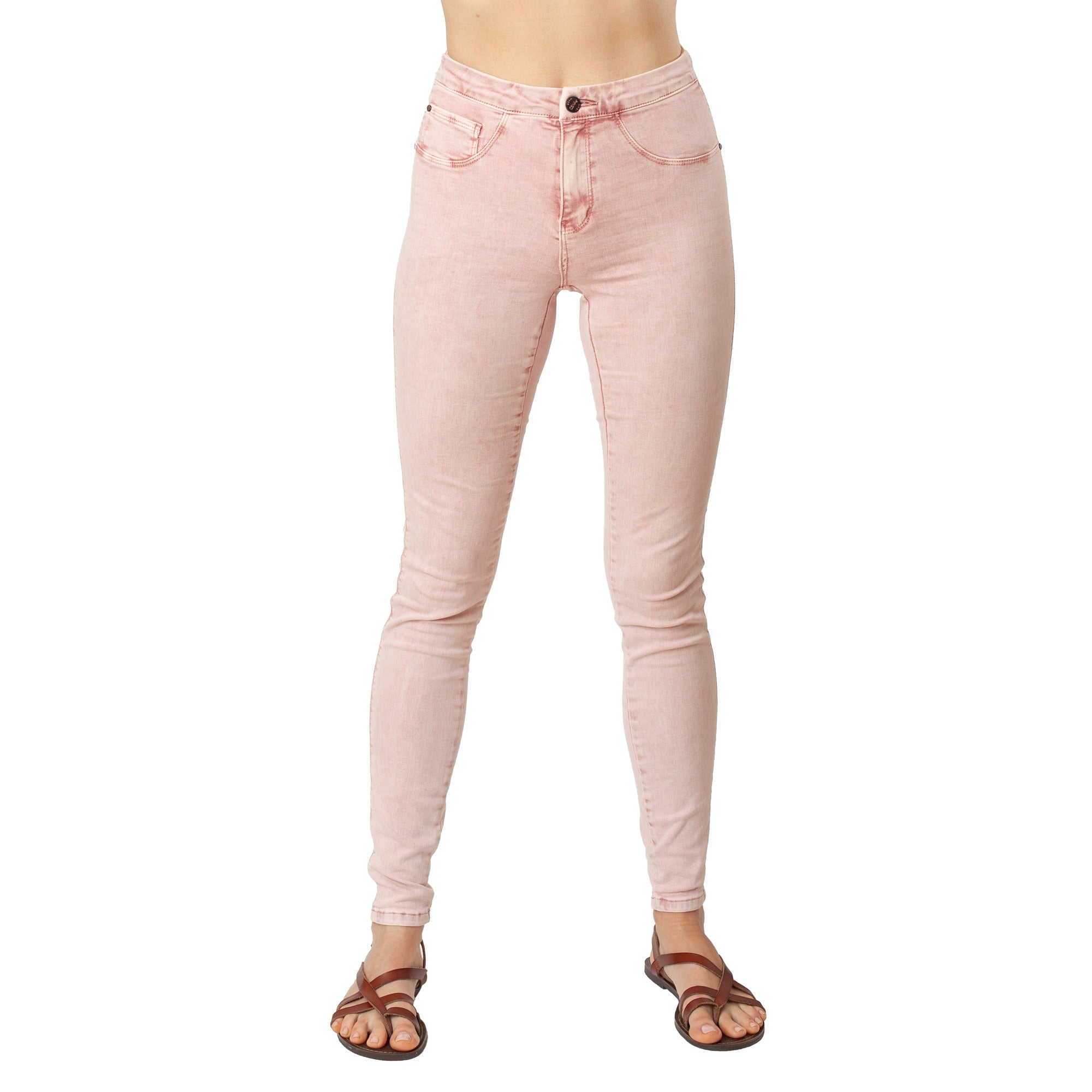 Dusty Pink Jeans Basic Signature Style