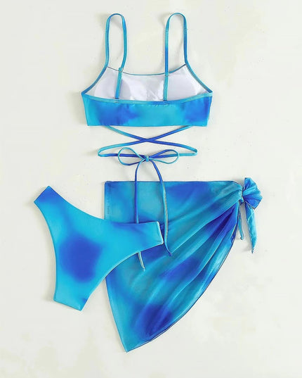 Criss Cross Ombre Bikini Set | ZAKAPOP