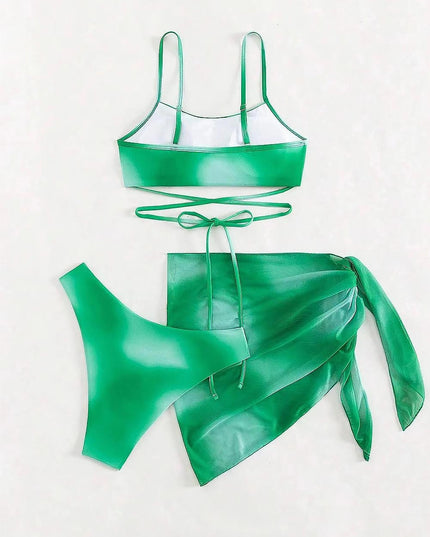 Criss Cross Ombre Bikini Set | ZAKAPOP