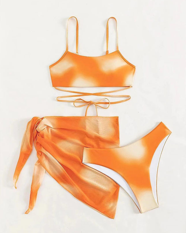 Criss Cross Ombre Bikini Set | ZAKAPOP