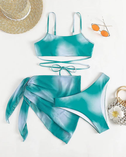 Criss Cross Ombre Bikini Set | ZAKAPOP
