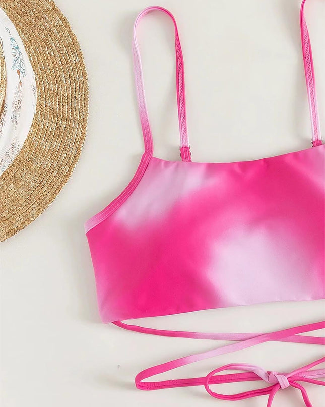 Criss Cross Ombre Bikini Set | ZAKAPOP