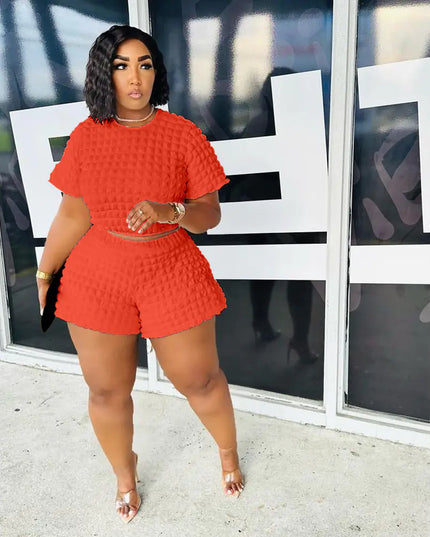 Plus Size Women's Casual Two-Piece Set for Summer
